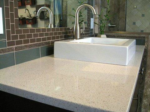 ice white quartz vanity top