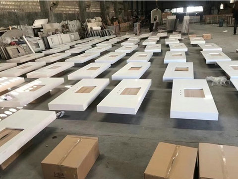quartz surfaces vanity tops